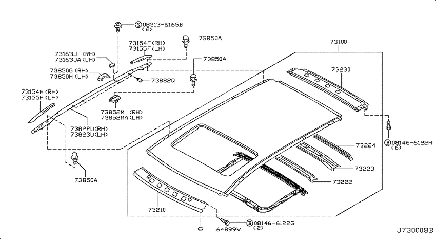 Roof panel & fitting