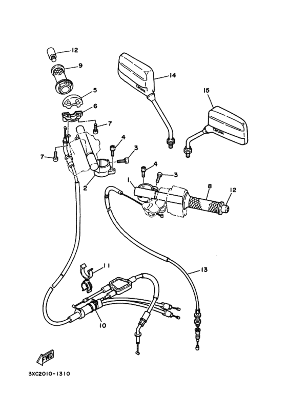 Steering handle & cable