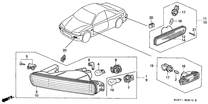 Front combination light