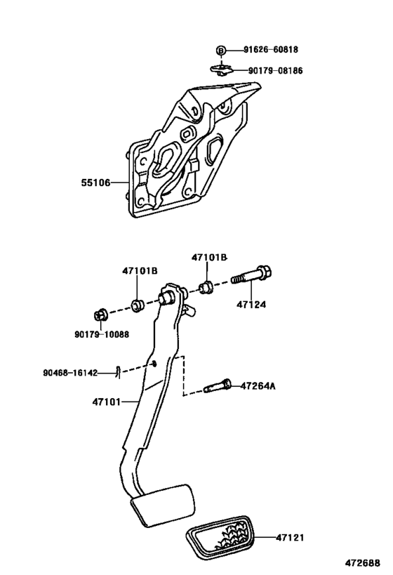 Brake Pedal & Bracket