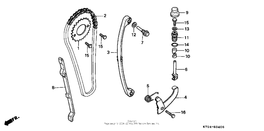 Cam chain + tensioner