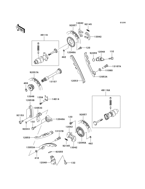 Camshaft(s)/tensioner