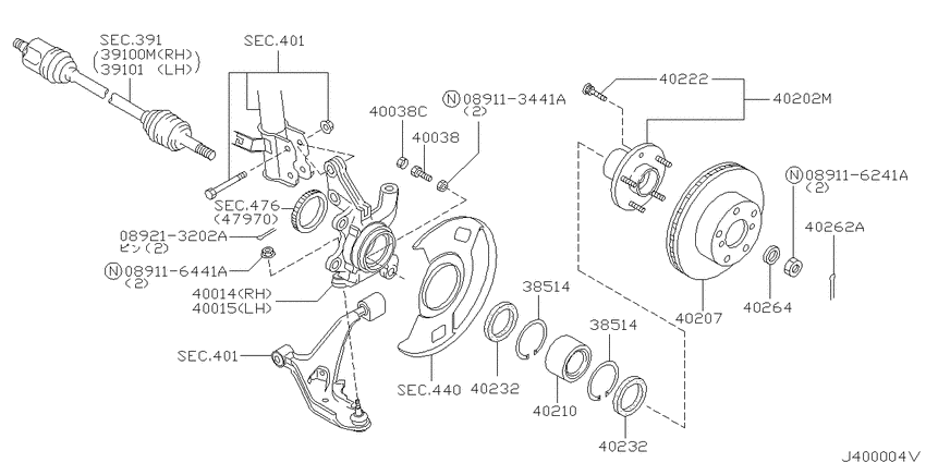 Front axle