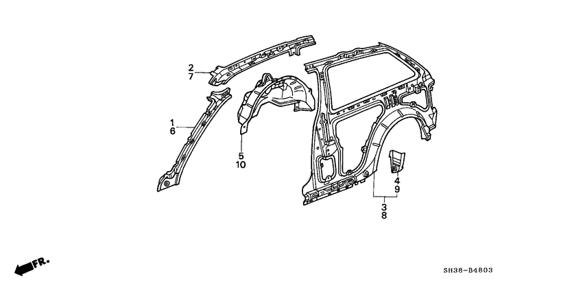 Body structure components