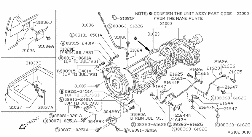 Auto transmission,transaxle & fitting