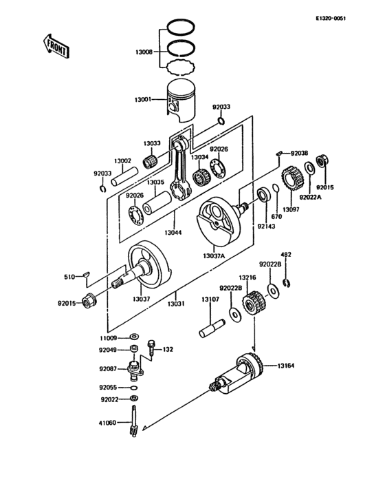 Crankshaft/piston(s)