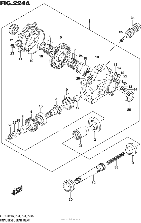 Final Bevel Gear (Rear)