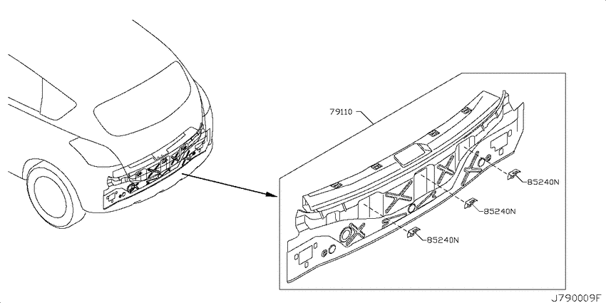 Rear panel & fitting