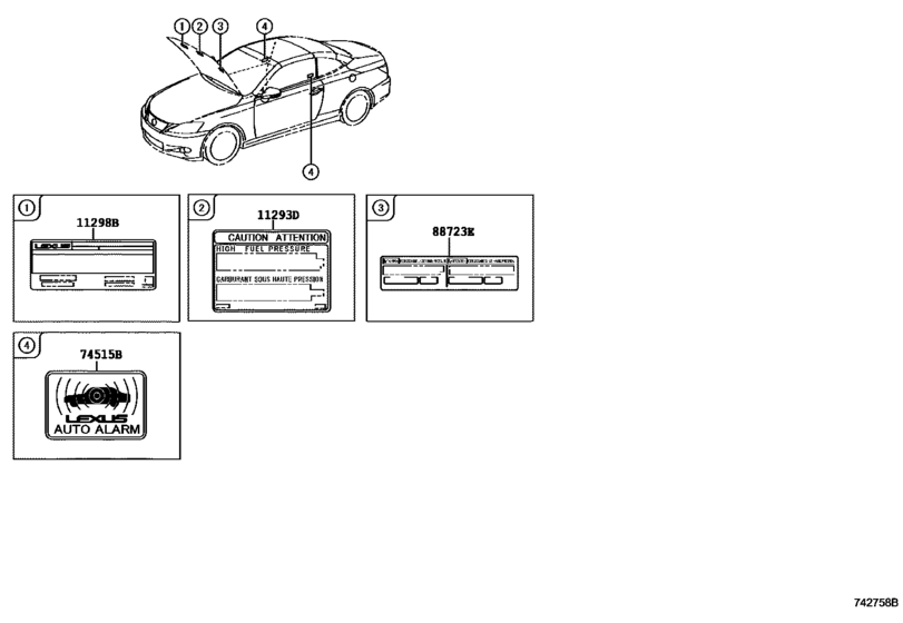 Caution Plate (Exterior & Interior)