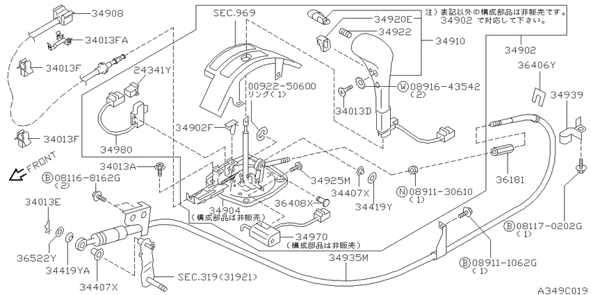 Auto transmission control device