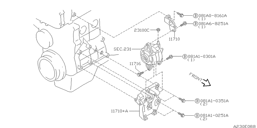Alternator fitting