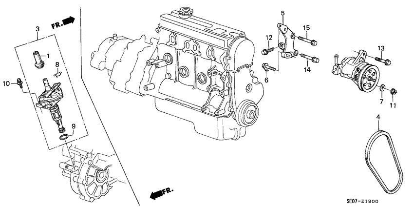 P.s. pump/speed sensor