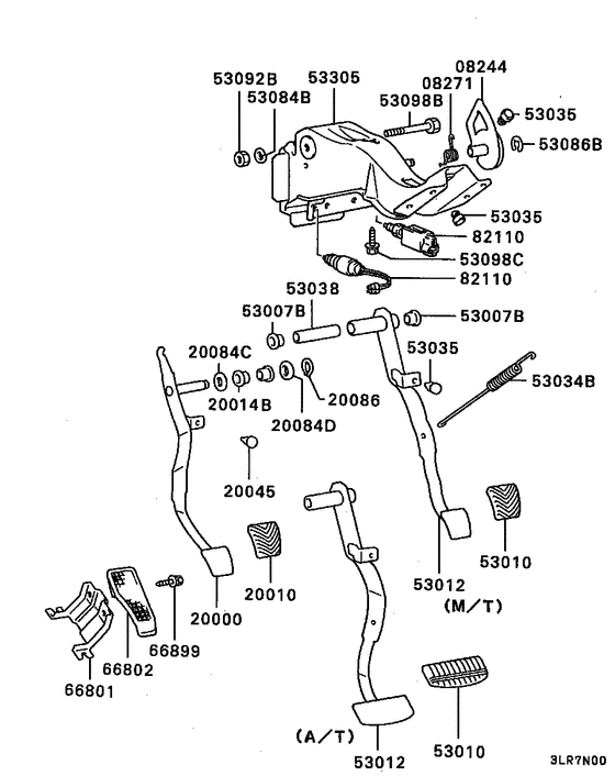 Brake & clutch pedal