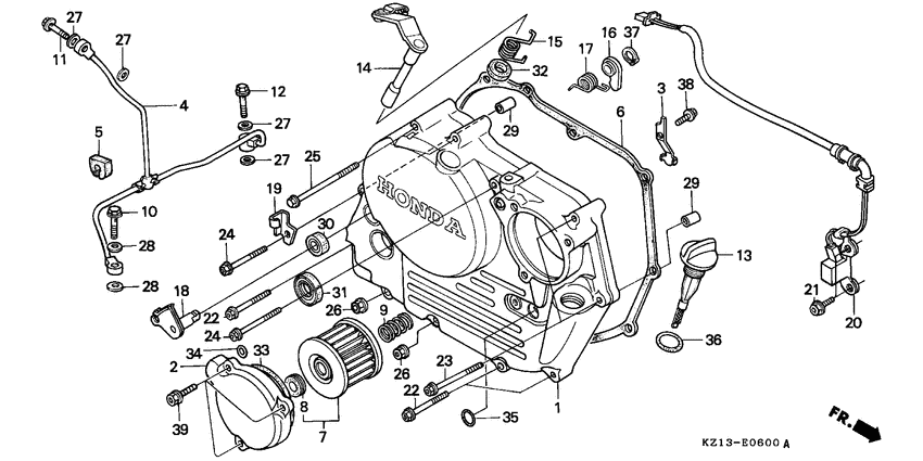Right crankcase cover