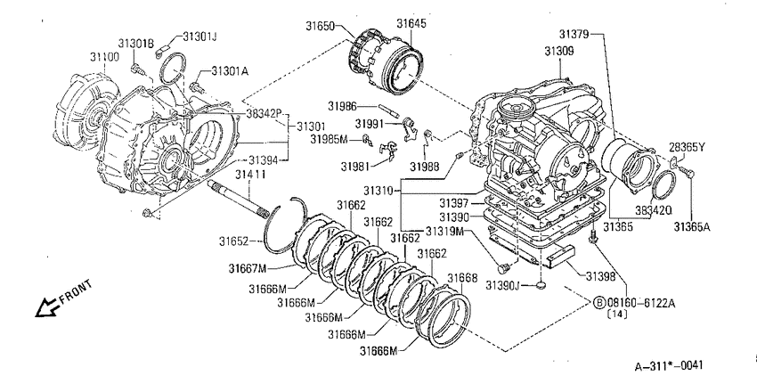 Torque converter,housing & case