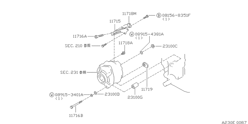 Alternator fitting