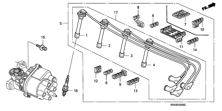 High tension cord/ spark plug