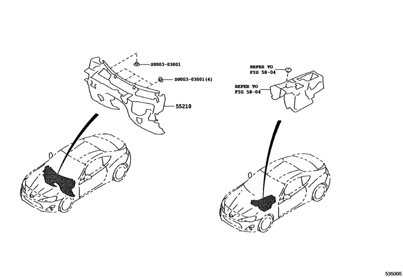 Front Fender Apron & Dash Panel