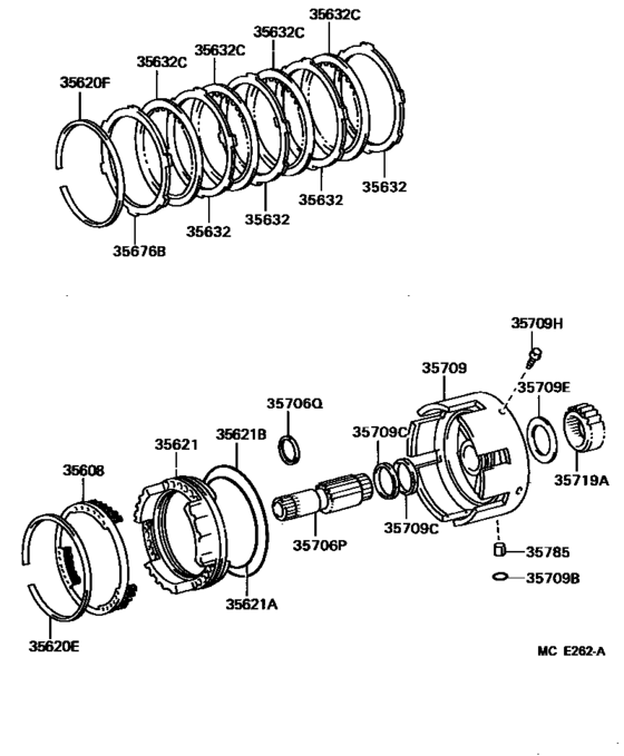 Center Support & Planetary Sun Gear (Atm)