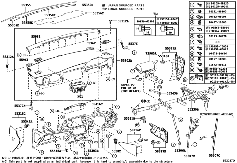 Instrument Panel & Glove Compartment