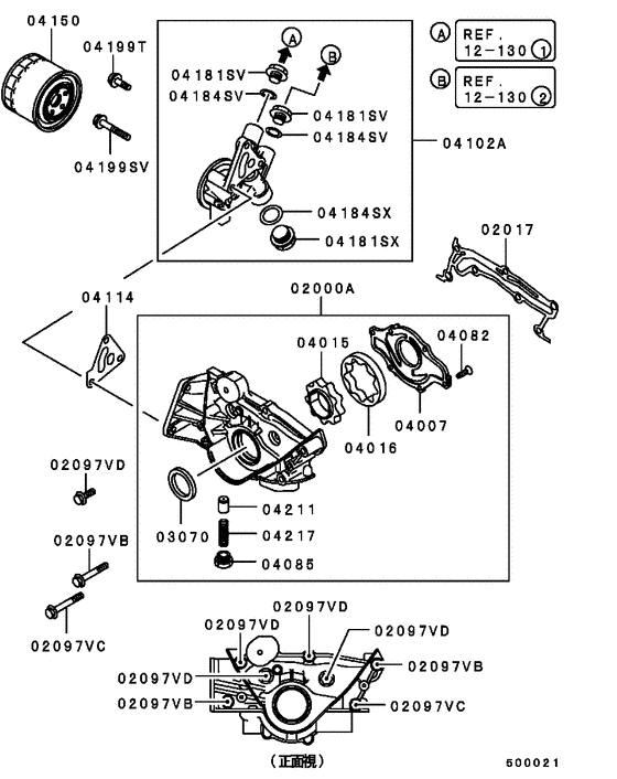 Oil pump & oil filter