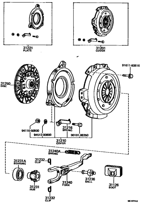 Clutch & Release Fork
