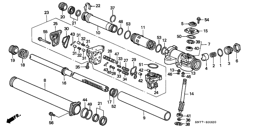 P.s. gear box components