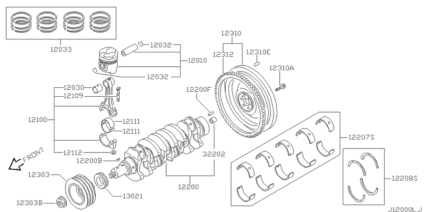 Piston,crankshaft & flywheel