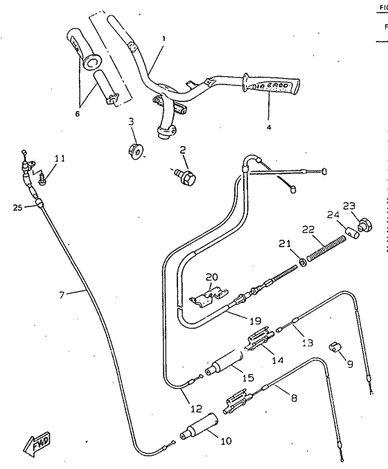 Steering handle & cable
