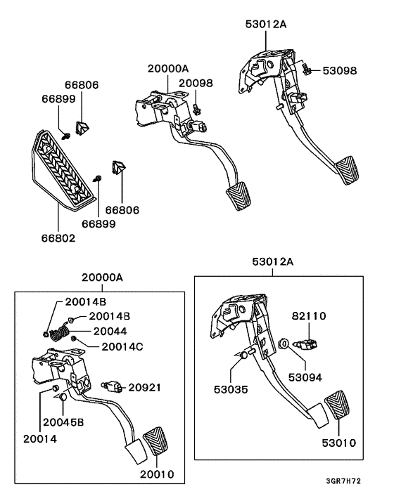 Brake & clutch pedal