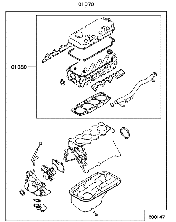 Engine overhaul gasket kit