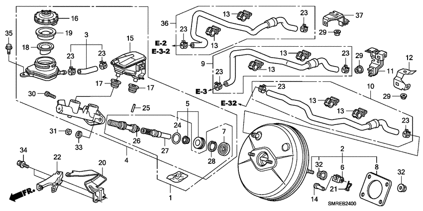 Brake master cylinder/ master power