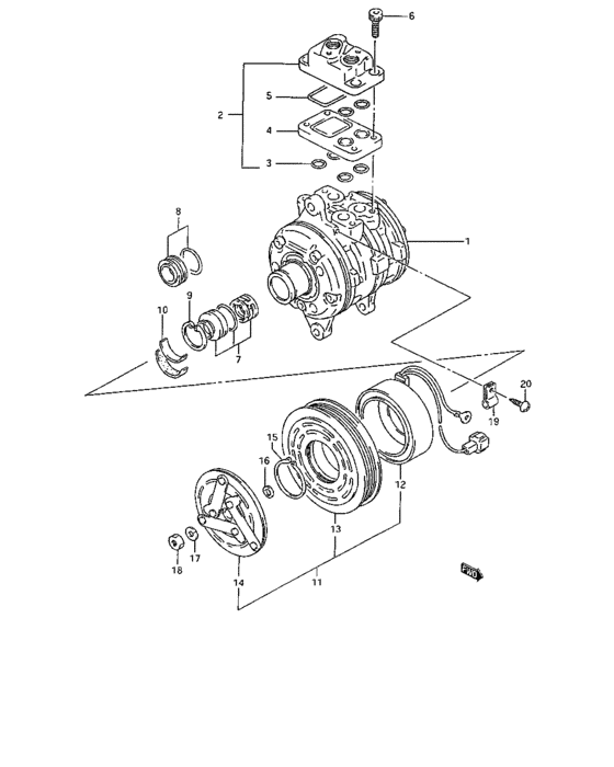 Compressor and magnet clutch