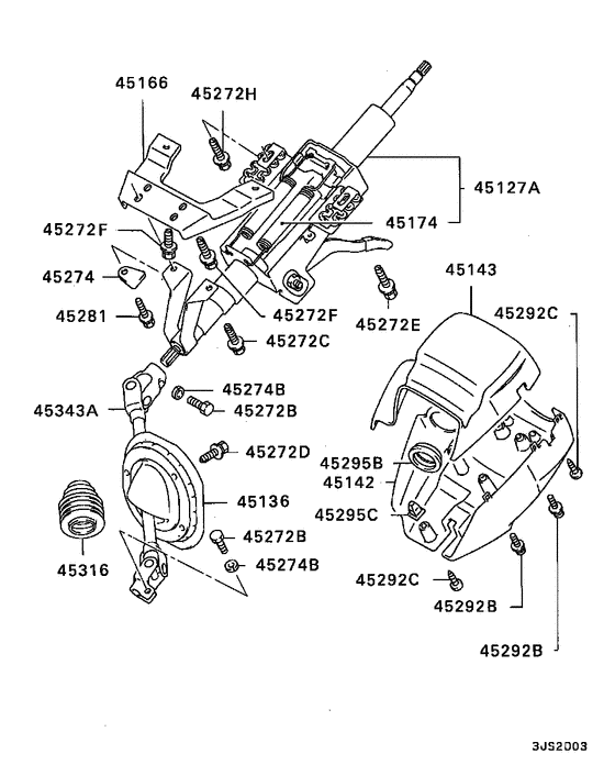 Steering column & cover