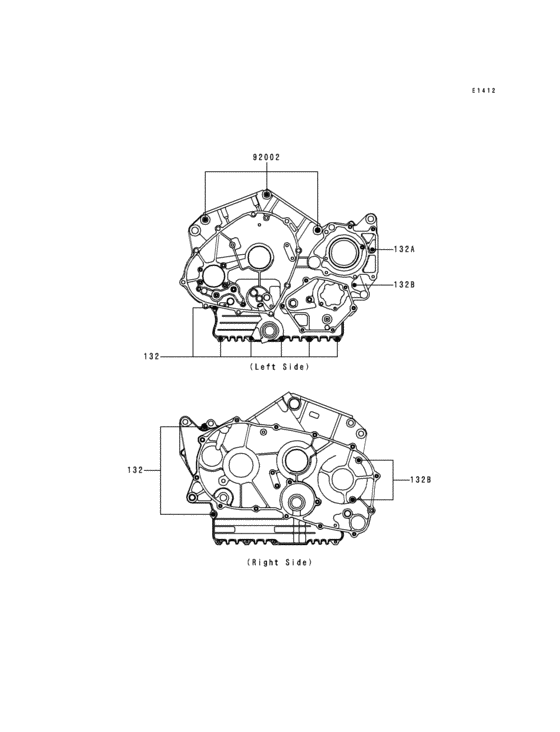 Crankcase bolt pattern