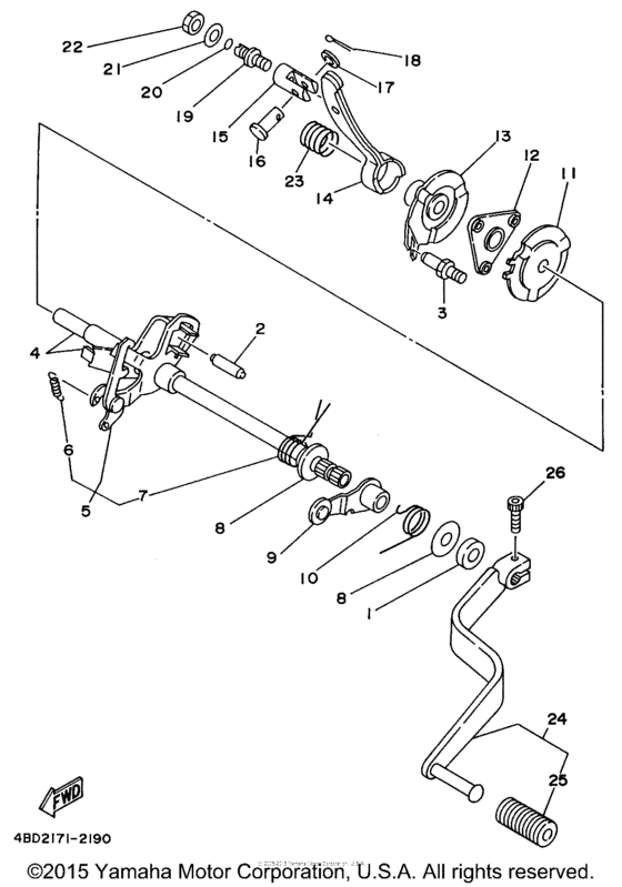 Shift shaft