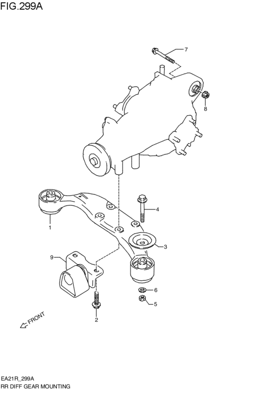 リヤデファレンシャルマウンチング