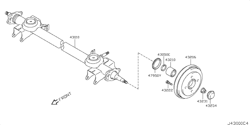 Rear axle
