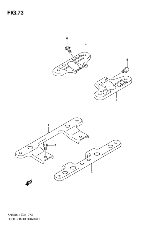 Footboard bracket