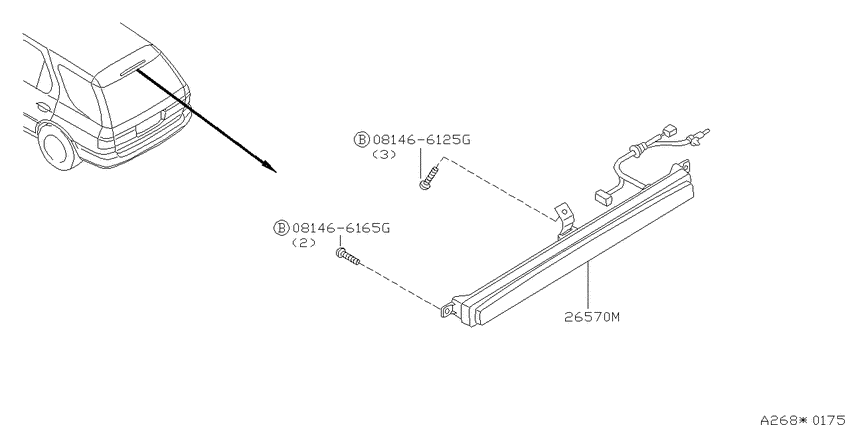 High mounting stop lamp