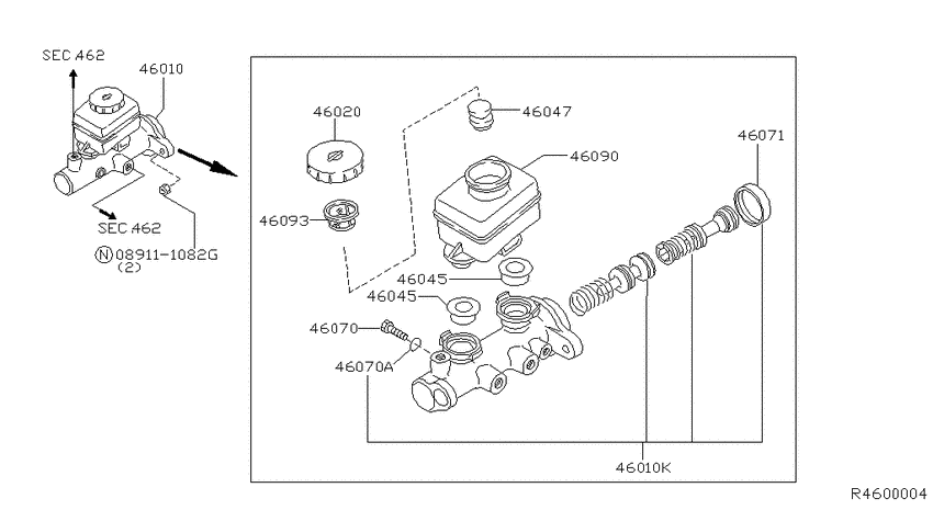 Brake master cylinder
