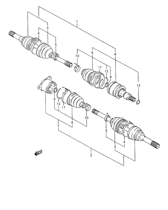 A front drive shaft