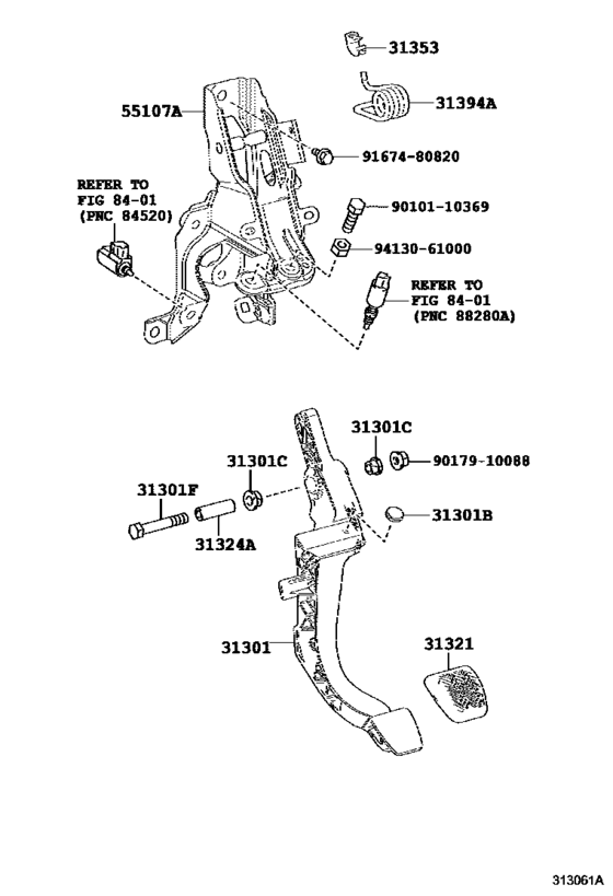 Clutch Pedal & Flexible Hose