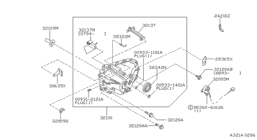 Transmission case & clutch release