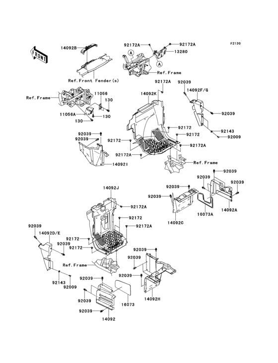 Frame fittings(front)