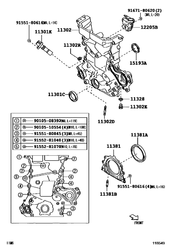 Timing Gear Cover & Rear End Plate