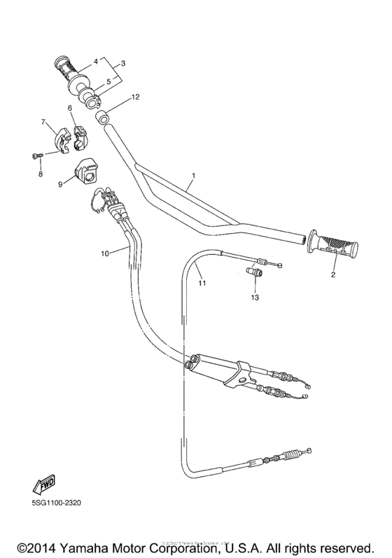 Steering handle & cable