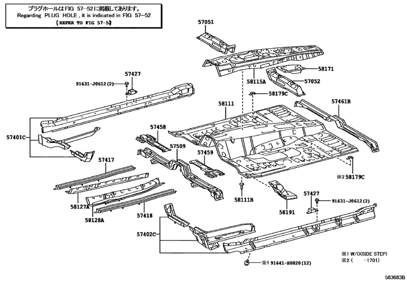 Front Floor Panel & Front Floor Member