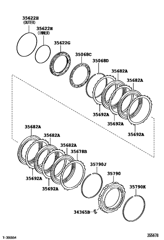 Center Support & Planetary Sun Gear (Atm)