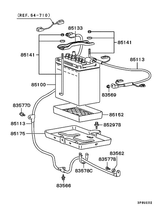 Battery cable & bracket